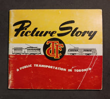 Load image into Gallery viewer, 1950&#39;s Toronto Transportation TTC Picture Story Book 6 1/2&quot; x 5 1/2&quot;
