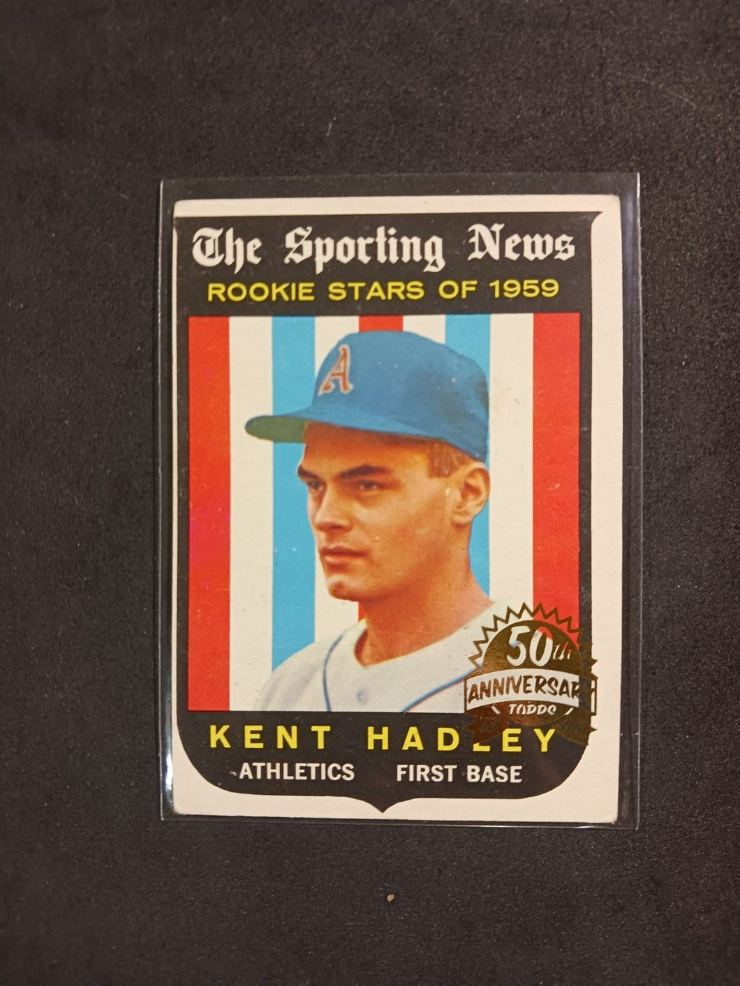 2008 Topps Heritage 50th Anniversary 1959 Buybacks #127 Kent Hadley Brown Back