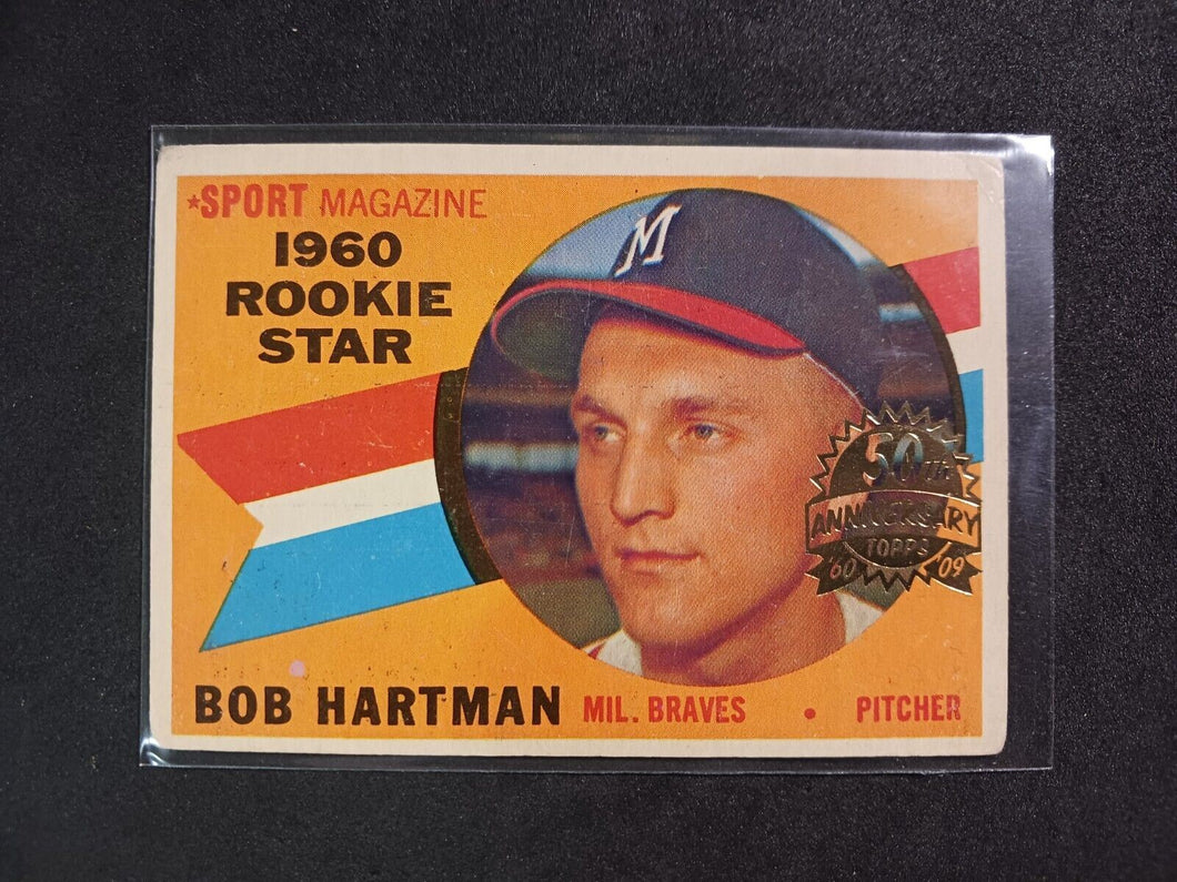 2009 Topps Heritage 50th Anniversary 1960 Buybacks #129 Bob Hartman Brown Back B