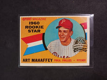 Load image into Gallery viewer, 2009 Topps Heritage 50th Anniversary 1960 Buybacks #138 Art Mahaffey Brown Back
