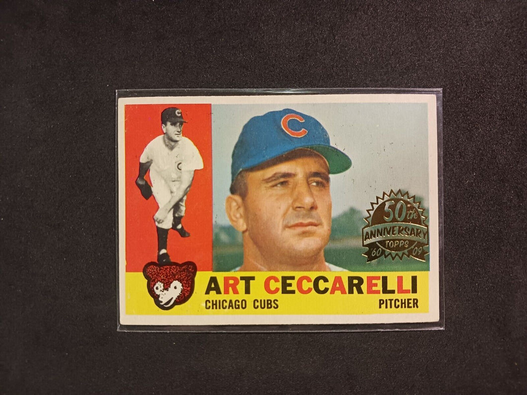 2009 Topps Heritage 50th Anniversary 1960 Buybacks #156 Art Ceccarelli BrownBK B