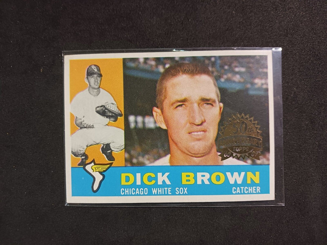 2009 Topps Heritage 50th Anniversary 1960 Buybacks #256 Dick Brown White Back