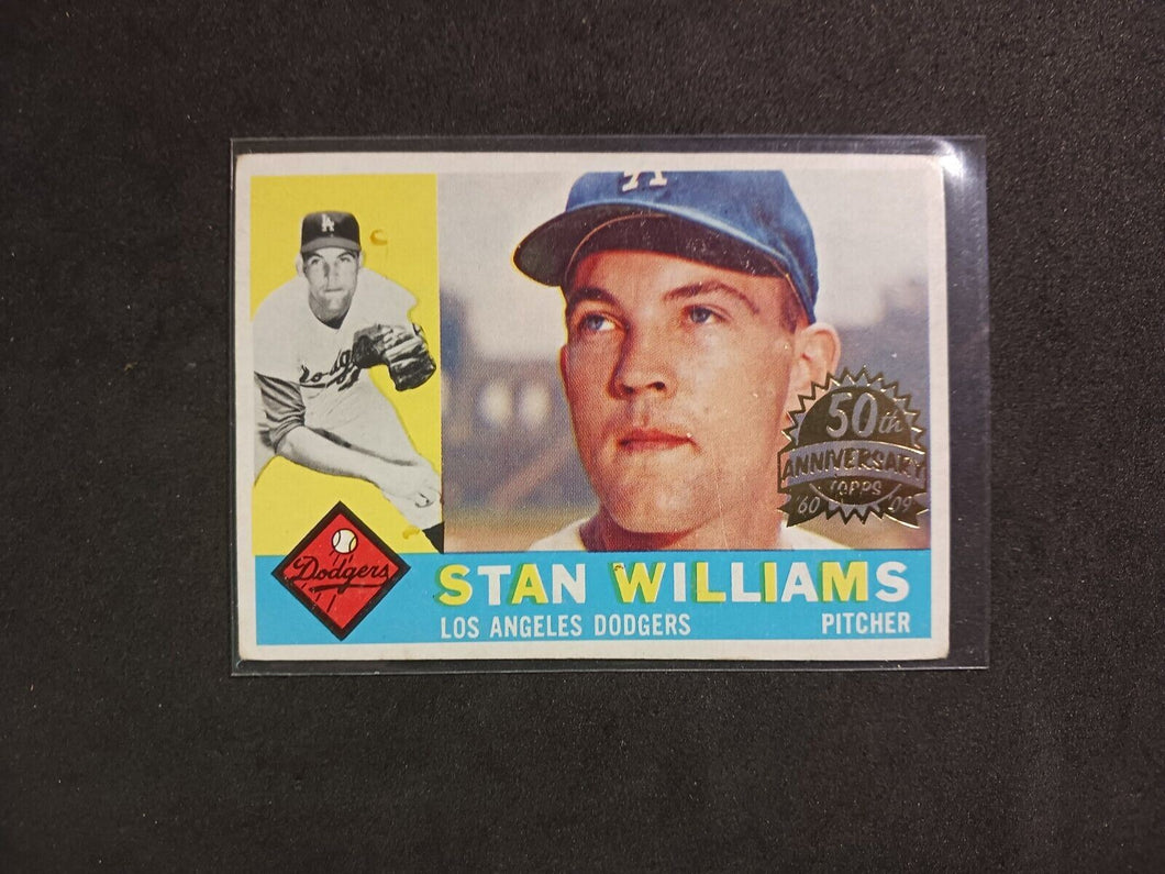 2009 Topps Heritage 50th Anniversary 1960 Buybacks #278 Stan Williams White Back