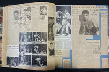Load image into Gallery viewer, 1941-1943 Best Extraordinary Vintage Scrapbook on Boxing (18.5&quot;x18.5&quot;x3&quot; thick)
