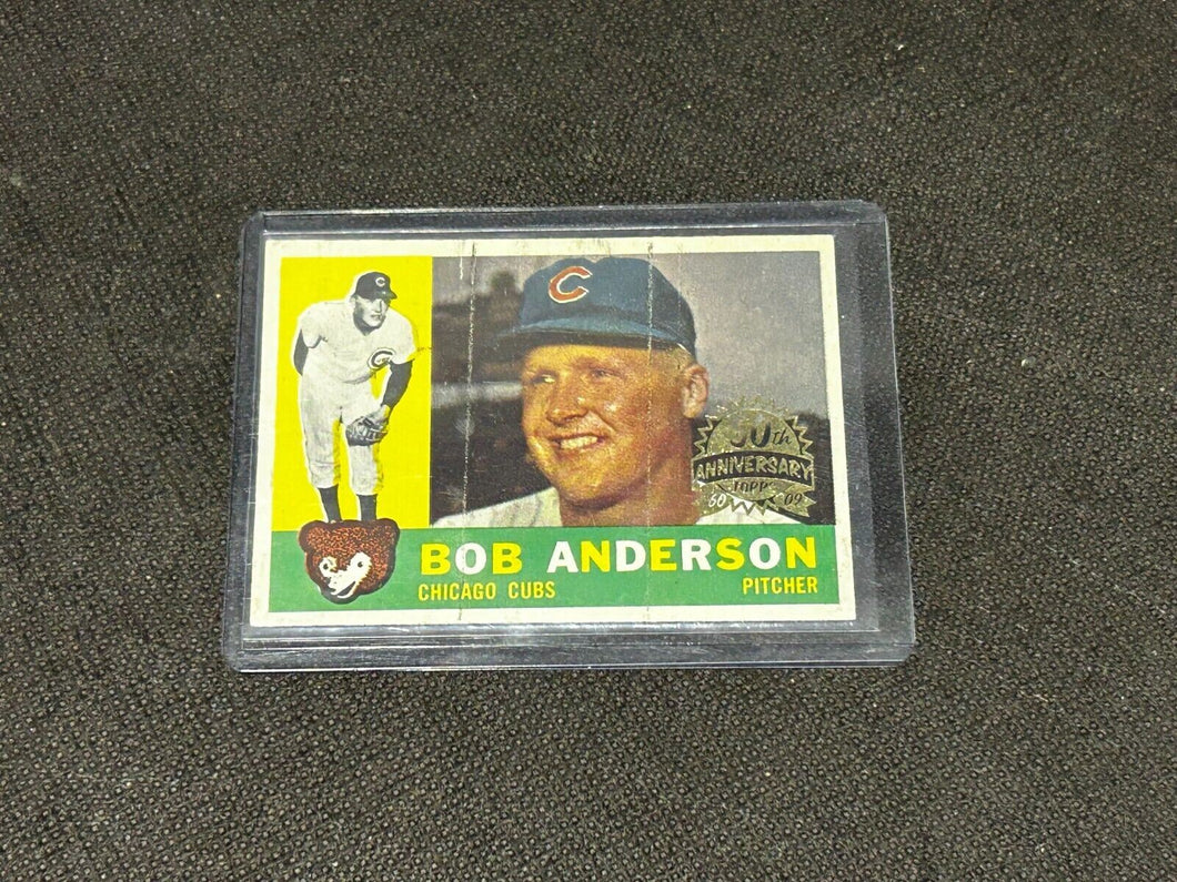 2009 Topps Heritage 50th Anniversary 1960 Buybacks #412 Bob Anderson Brown Back
