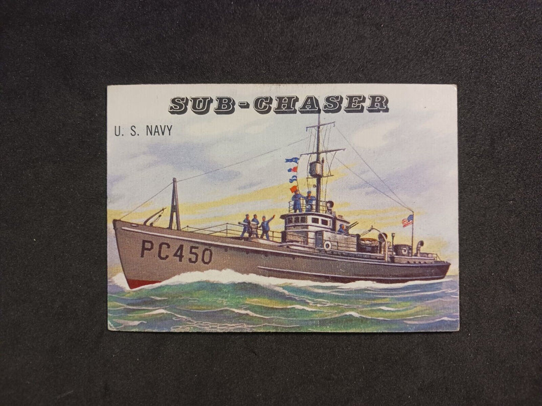 1955 Topps Rails & Sails Sub-Chaser #166 Short Print