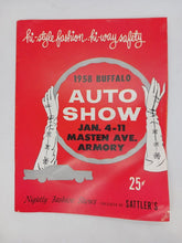 Load image into Gallery viewer, 1958 Buffalo Auto Show Jan. 4-11 Masten Ave. Armory 25 cent Program
