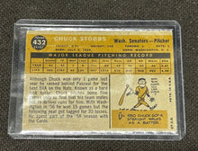 Load image into Gallery viewer, 2009 Topps Heritage 50th Anniversary 1960 Buybacks #432 Chuck Stobbs, Brown Back
