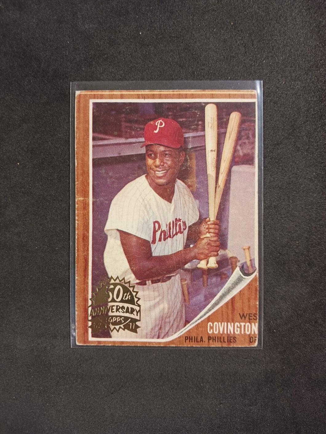 2011 Topps Heritage 50th Anniversary 1962 Buybacks #157 Wes Covington Brown Back