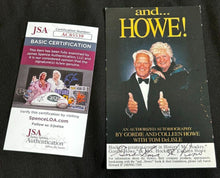 Load image into Gallery viewer, Gordie Howe Signed Promo Card with COA JSA
