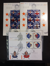 Load image into Gallery viewer, 2002 Canada Post NHL All Star Game &amp; Stamp Set Lot of 4
