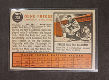 Load image into Gallery viewer, 2011 Topps Heritage 50th Anniversary 1962 Buybacks Gene Freese #205 Brown Back A
