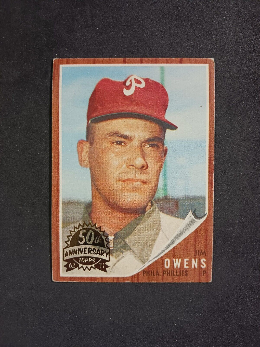 2011 Topps Heritage 50th Anniversary 1962 Buybacks Jim Owens #212 Brown Back