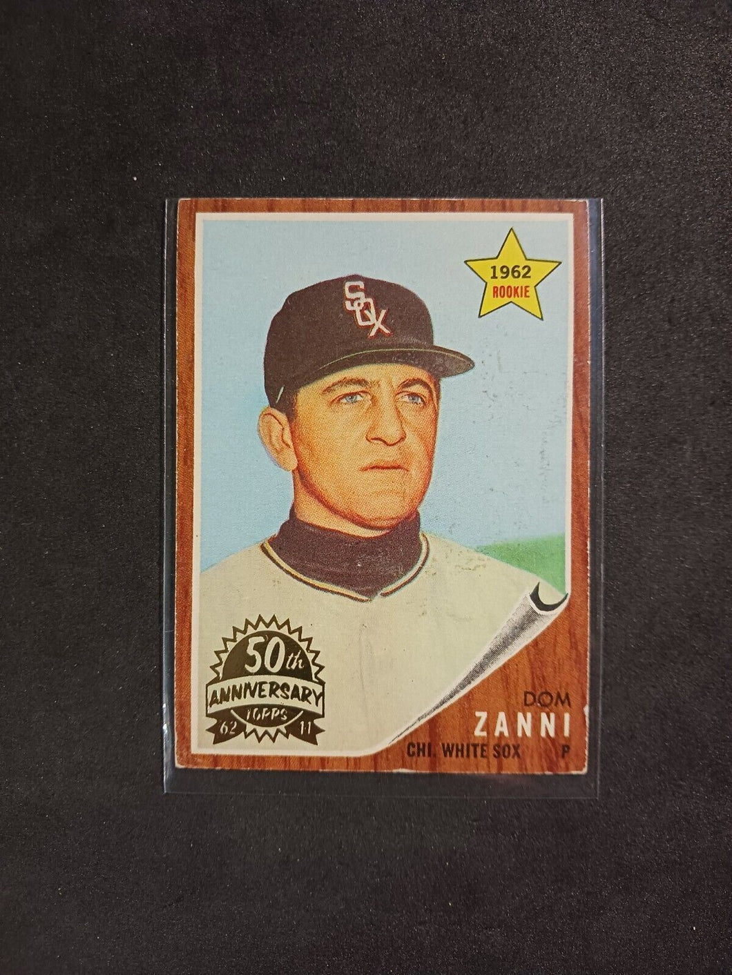 2011 Topps Heritage 50th Anniversary 1962 Buybacks Dom Zanni #214 Brown Back
