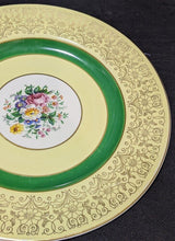 Load image into Gallery viewer, Vintage Johnson Bros Pareek Yellow &amp; Green 10 1/2&quot; Dinner Plate
