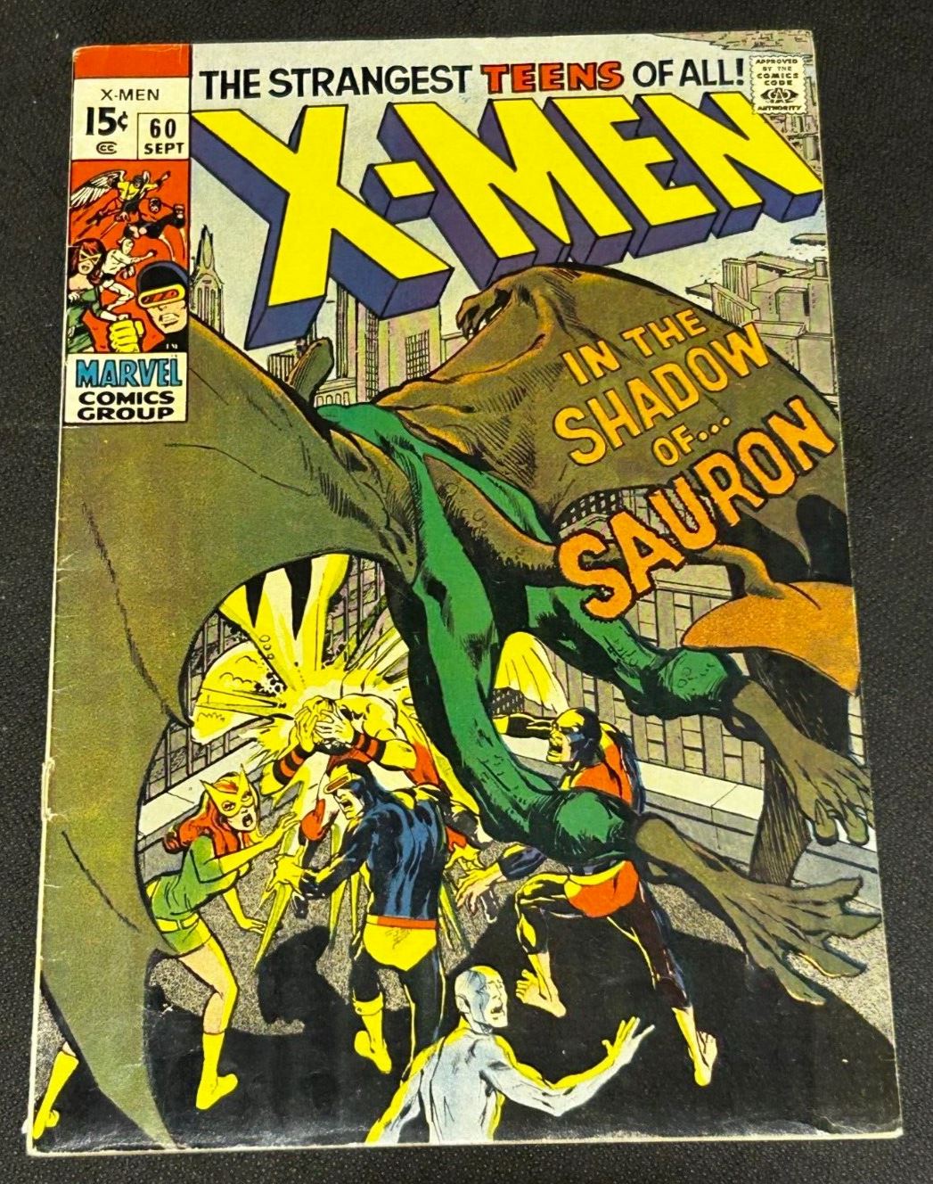 1969 Marvel Comics X-Men Issue #60, VG+ 4.5 condition, Neil Addams Art