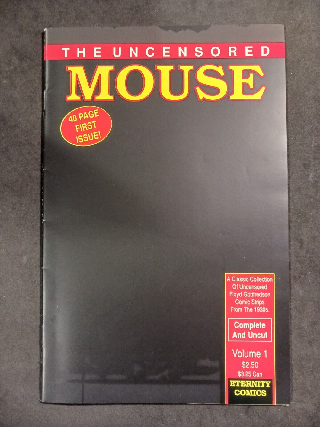 1989 The Uncensored Mouse #1 Eternity Comics Complete and Uncut VF+ 8.5