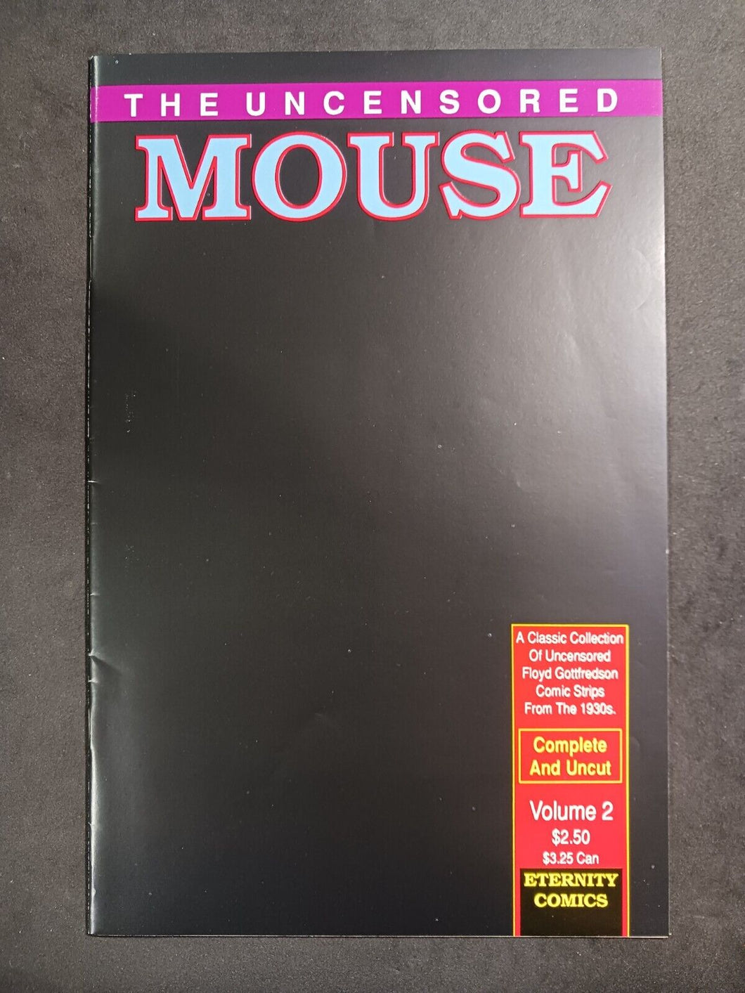 1989 The Uncensored Mouse #2 Eternity Comics Complete and Uncut VF+ 8.5