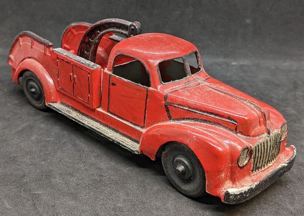 Vintage HUBLEY Kiddie-Toy Red Tow Truck - As Shown