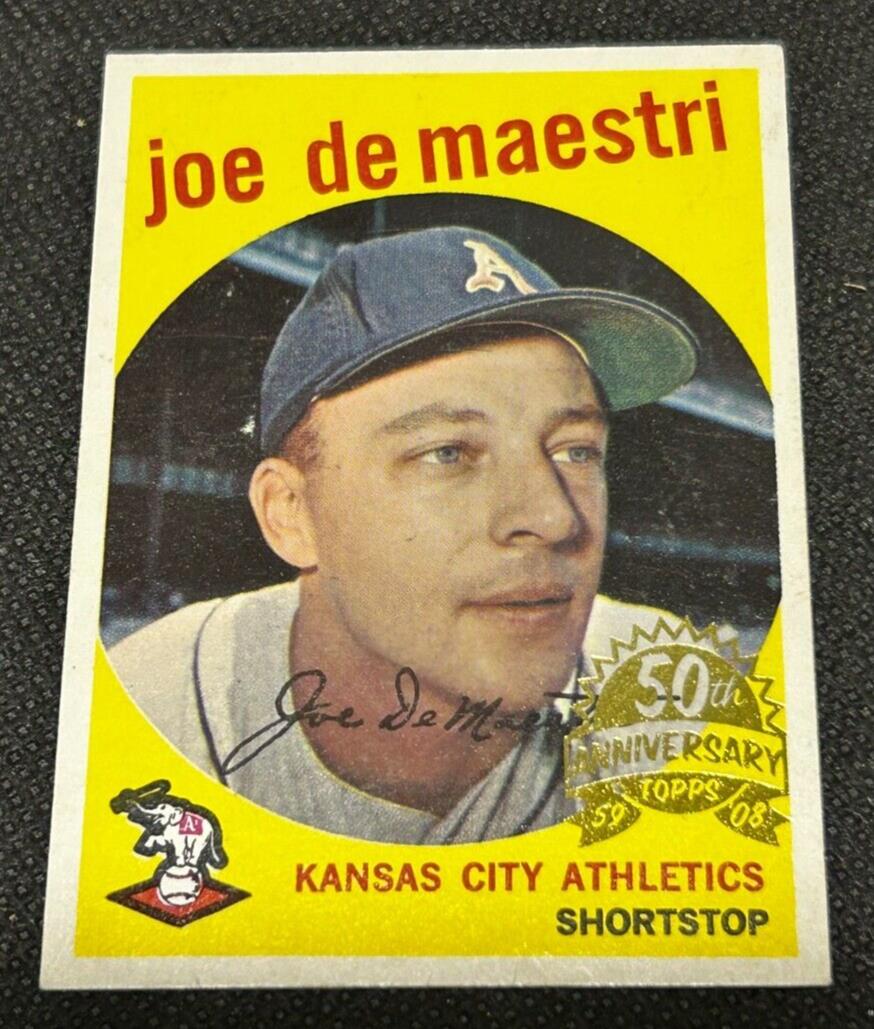 2008 Topps Heritage 50th Anniversary 1959 Buybacks #64 Joe Demaestri White Back