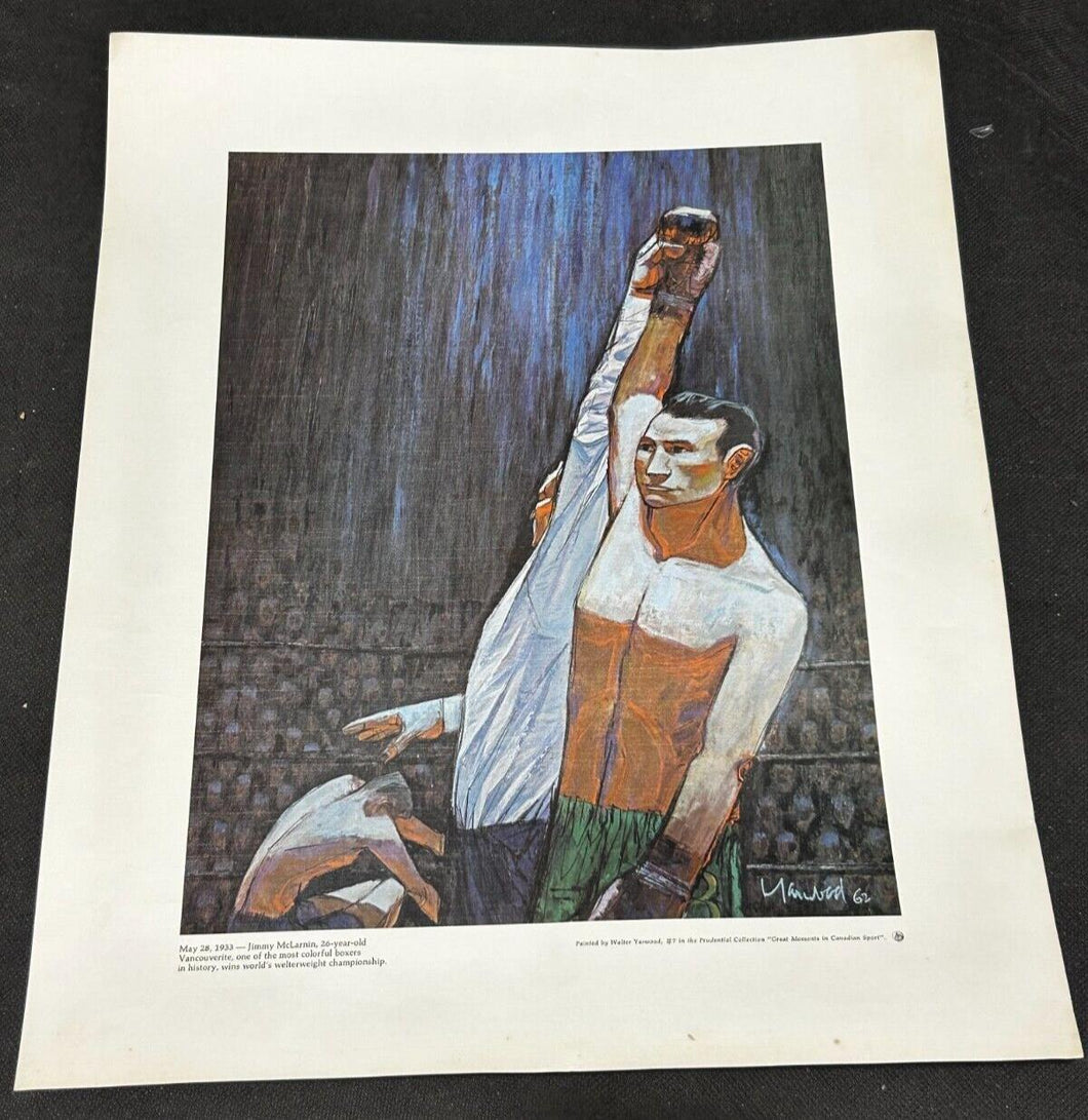 Prudential Great Moments CDN Sports May 28th 1933 Jimmy McLarnin Poster