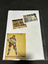 Load image into Gallery viewer, Vintage Hockey Newspaper Scrap Cutoff lot of 2
