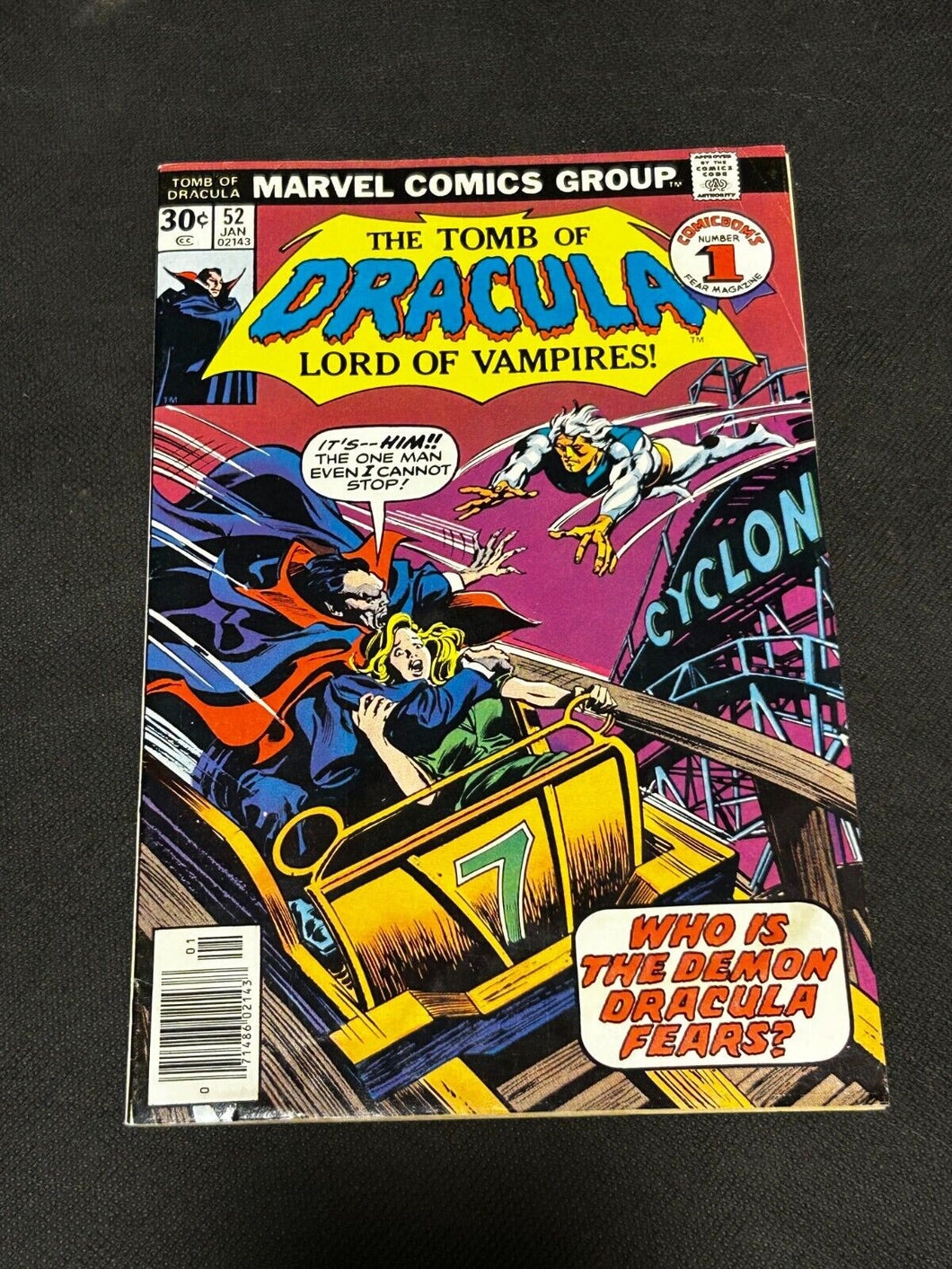 1976 Marvel Comics The Tomb of Dracula #52, EX+