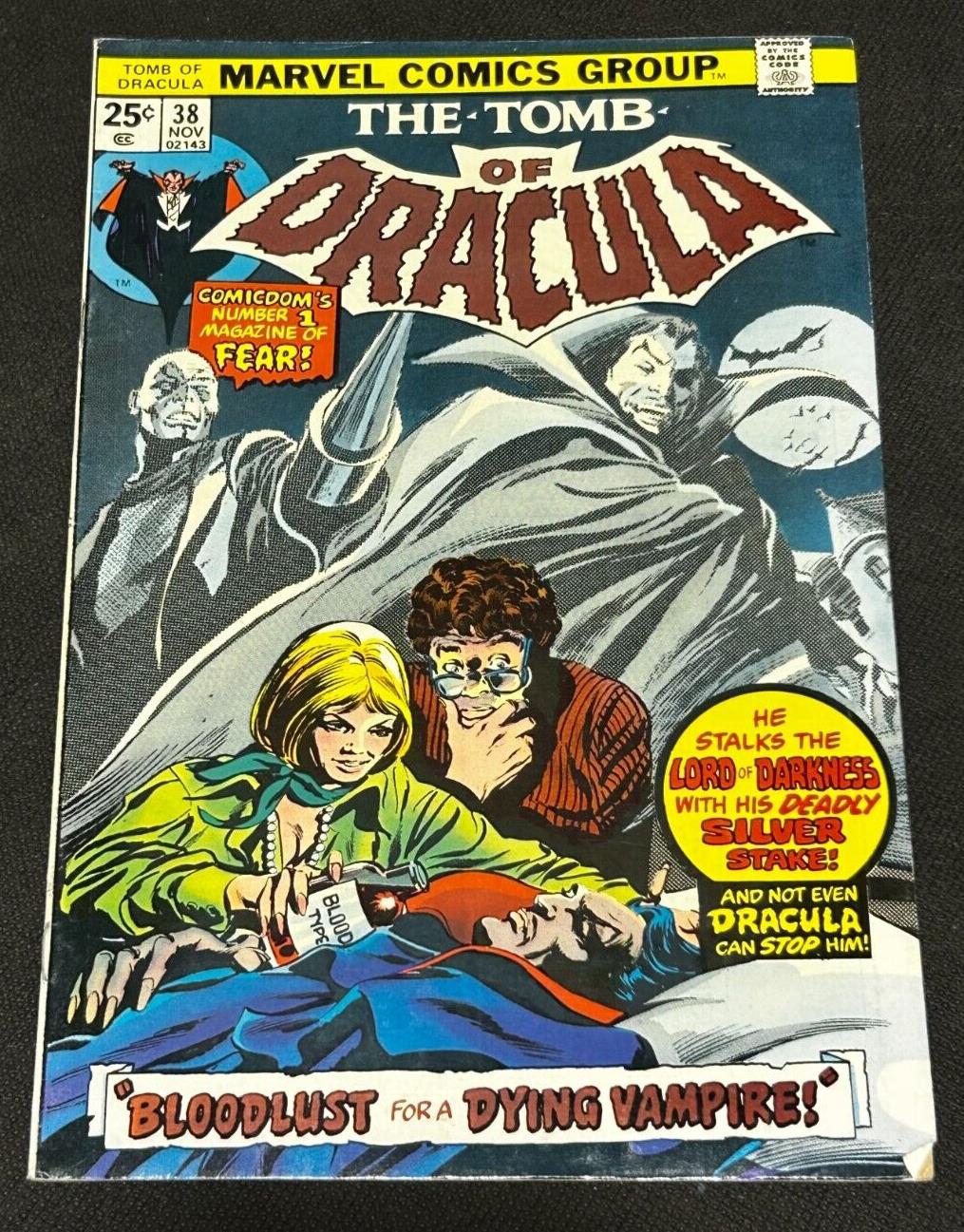 1975 Marvel Comics The Tomb of Dracula #38, VG-F