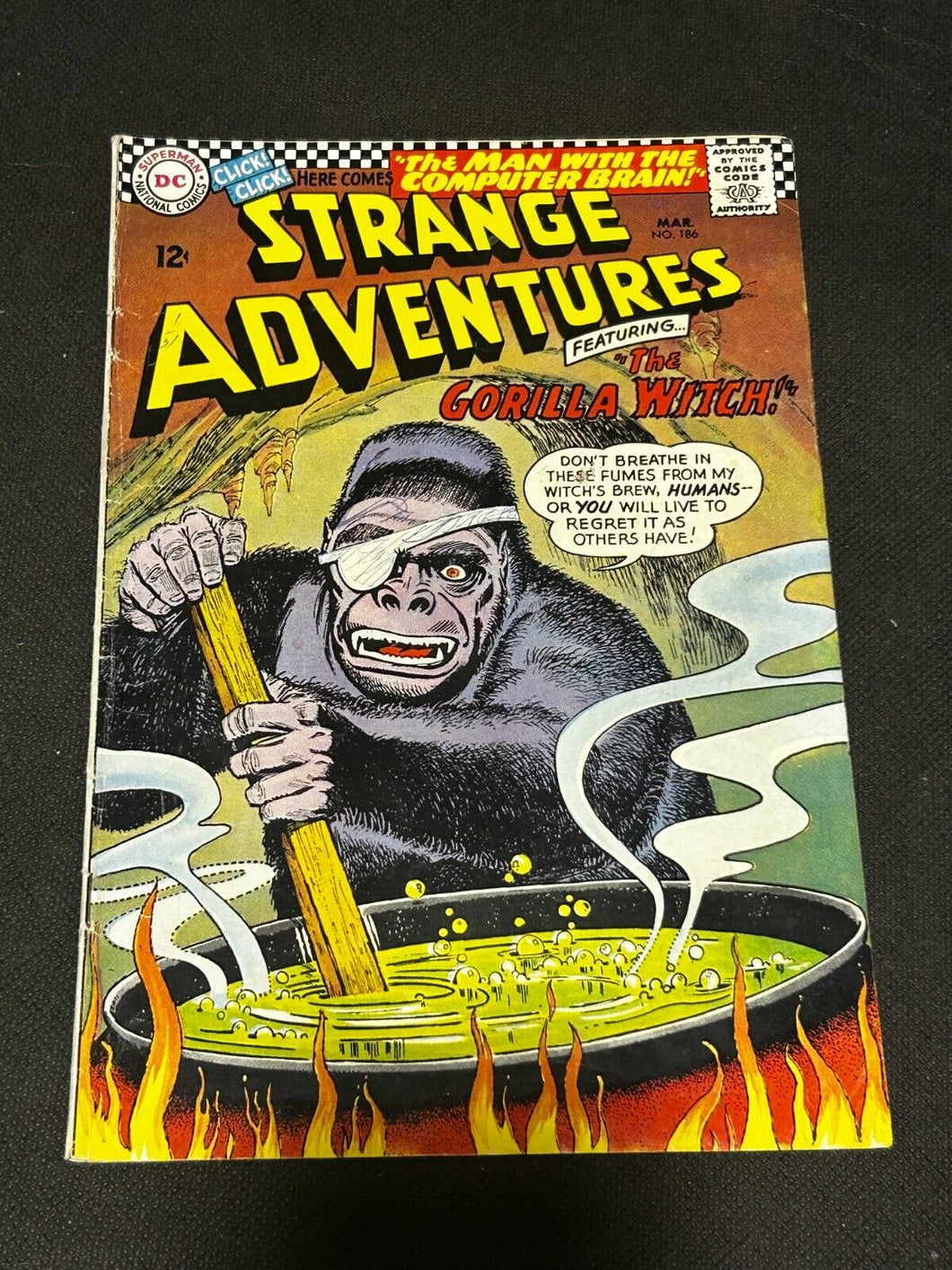 1966 DC Comics Strange Adventures #186, VG+