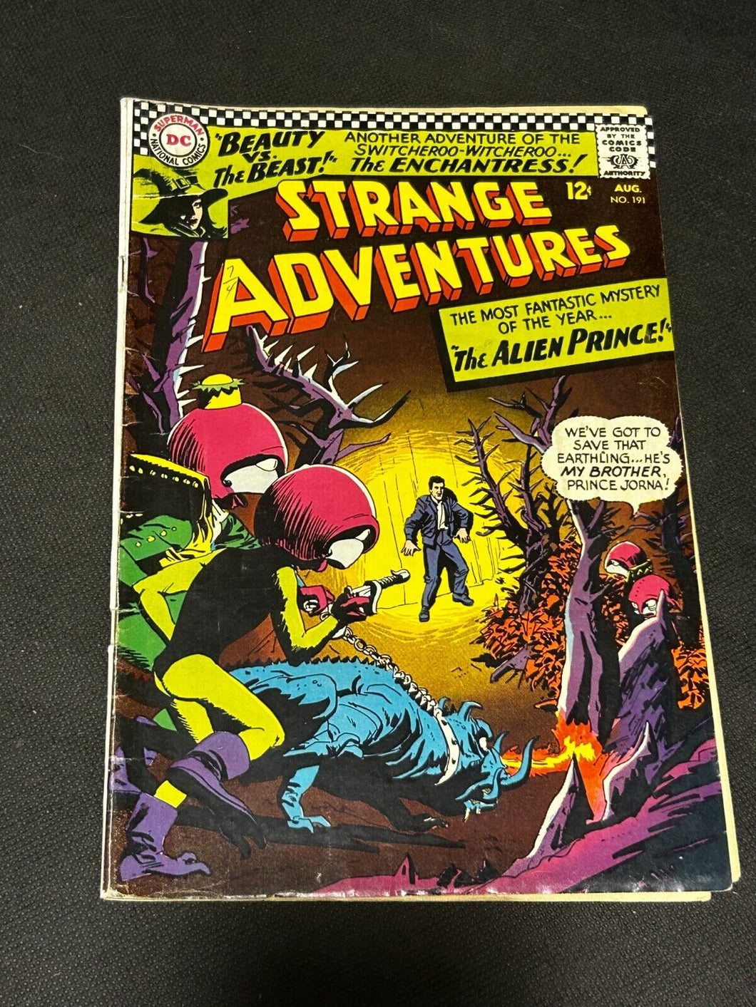 1966 DC Comics Strange Adventures #191, VG+ condition
