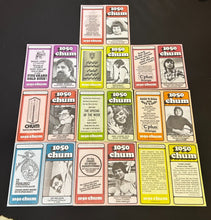 Load image into Gallery viewer, Vintage 1050 Chum30 Music Charts lot of 10 (F)
