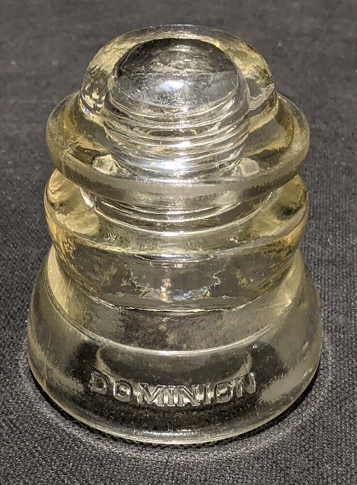 Vintage Dominion - 42 Glass Telegraph Insulator