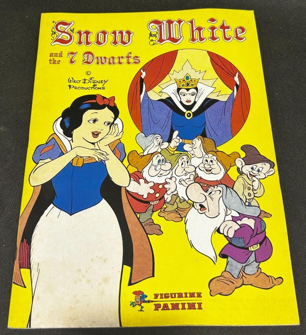 1980 Panini Snow White and the 7 Dwarfs Book Only, EX