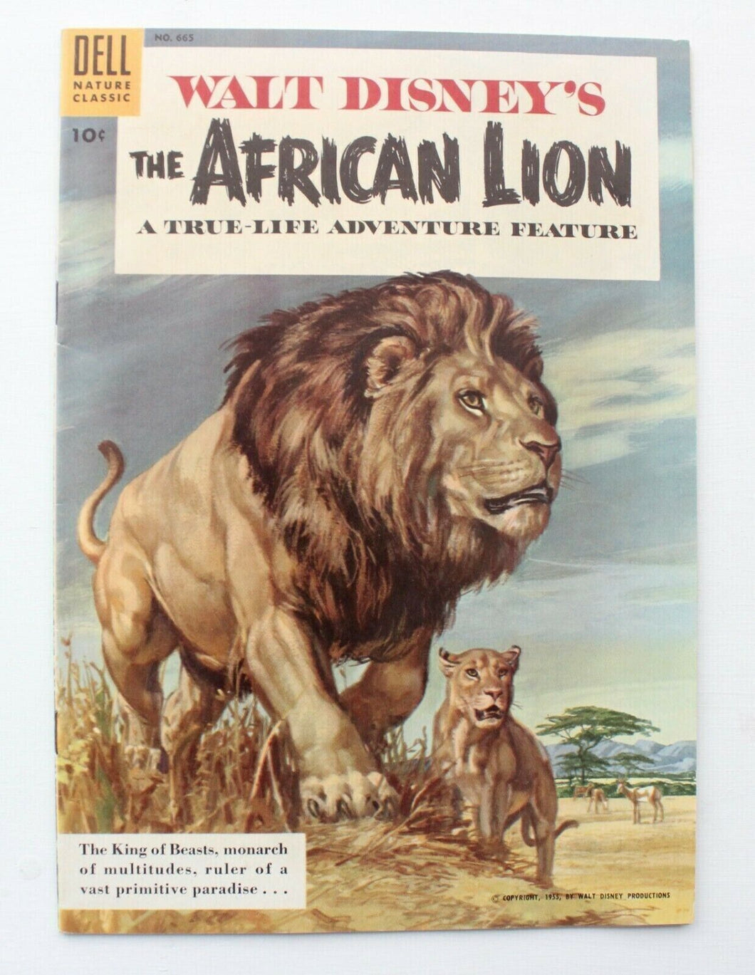 Four Color (1942-1962 Dell Series 2) #665 Walt Disney's The African Lion