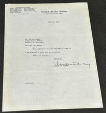 Load image into Gallery viewer, July 11 1947 Sheridan Downey Senator of California Autograph / Signed Letter, EX
