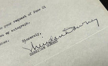 Load image into Gallery viewer, July 11 1947 Sheridan Downey Senator of California Autograph / Signed Letter, EX
