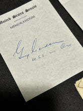 Load image into Gallery viewer, Sept 15 1949 Guy F Cordon Senator of Oregon Autograph with letter and cutout, EX
