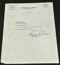 Load image into Gallery viewer, June 20 1947 Signed / Autograph of Raymond Baldwin Senator of Connecticut, EX
