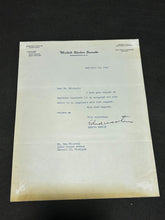 Load image into Gallery viewer, Sept 22 1947, Autograph of Edward Martin Senator of Pensylvania, EX
