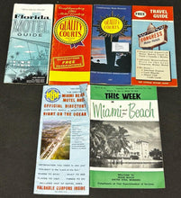 Load image into Gallery viewer, 1962 lot of 6 Maps, Travel, Motel Guides, EX
