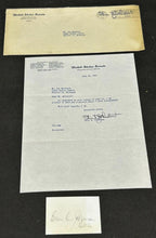 Load image into Gallery viewer, July 25th 1947, SIGNED letter by Olin D. Johnston Senator of South Carolina, EX
