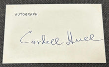Load image into Gallery viewer, SIGNED Autograph Card by Cordell Hull Senator of Tennessee, EX

