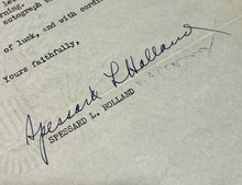 Load image into Gallery viewer, August 4th 1947, SIGNED letter by Spessard L. Holland Senator of Florida, EX
