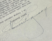 Load image into Gallery viewer, November 13th 1947 Autograph Letter of Homer Ferguson Senator of Michigan, EX
