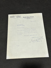 Load image into Gallery viewer, August 4th 1947 Autograph Letter of Herbert R. O'Conor Senator of Maryland, EX
