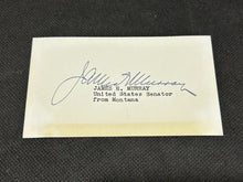 Load image into Gallery viewer, Signed Autograph Card of James E. Murray Senator of Montana, EX
