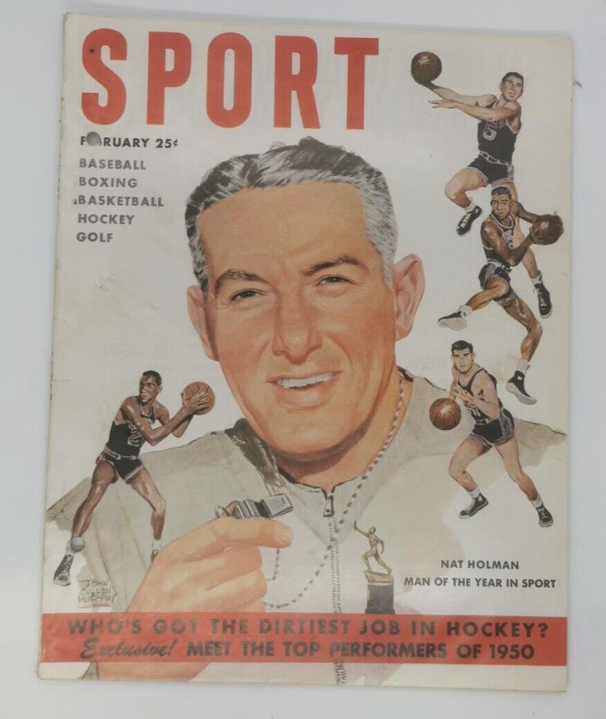 1951 February Sport Magazine Nat Holman On Cover