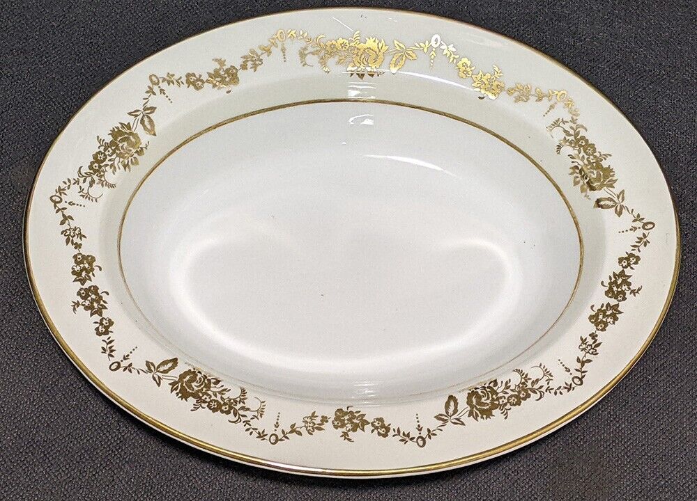 AYNSLEY Fine Bone China Oval Vegetable Bowl - Highfield Pattern