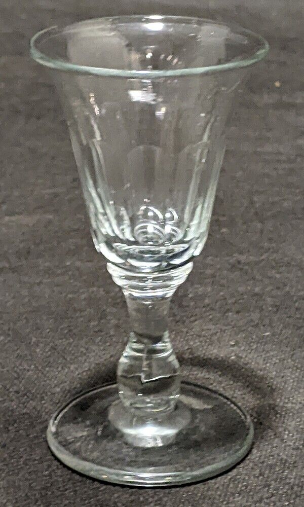 Vintage Pressed Glass Sherry Glass