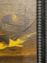 Load image into Gallery viewer, Framed Artwork on  Canvas -- Fish on Table by &quot;Van Dyk&quot;
